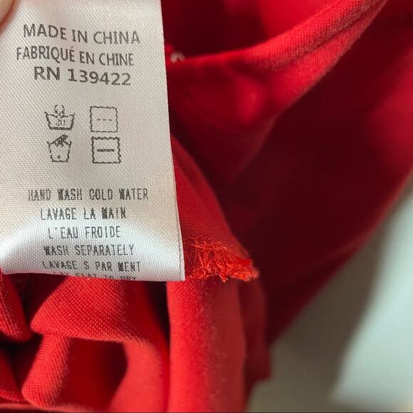 Tobi Cross Your Heart Bodycon Red Dress Large - Picture 7 of 7